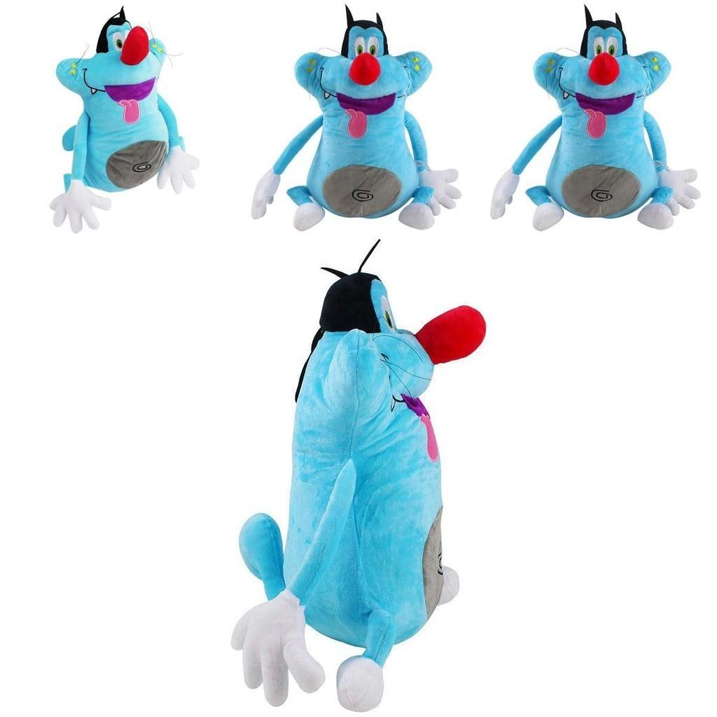 Delightful Blue Cat Oggy And The Cockroaches Soft Plush Doll For Kids And Adults