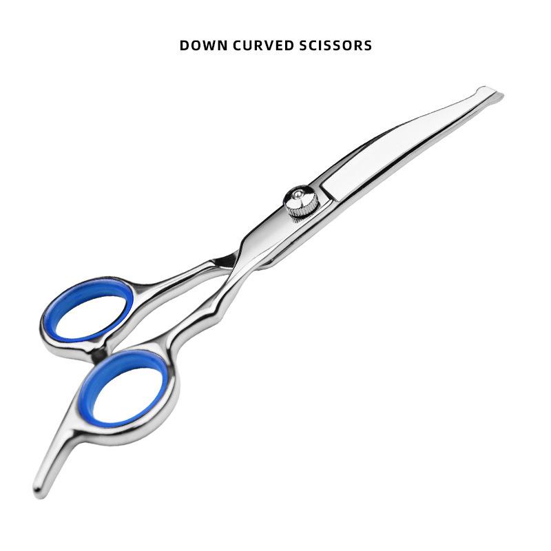 Professional Stainless Steel Pet Grooming Scissors - Safe and Anti-Scratch for Cats and Dogs