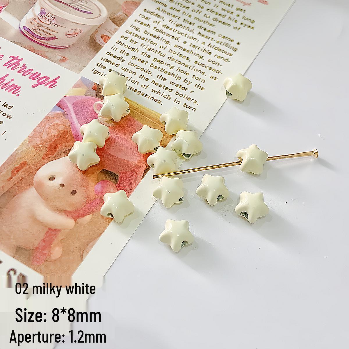 

Цветные бусины из сплава в форме звезды для аксессуаров для цепочки для телефона DIY и многослойных браслетов ручной работы