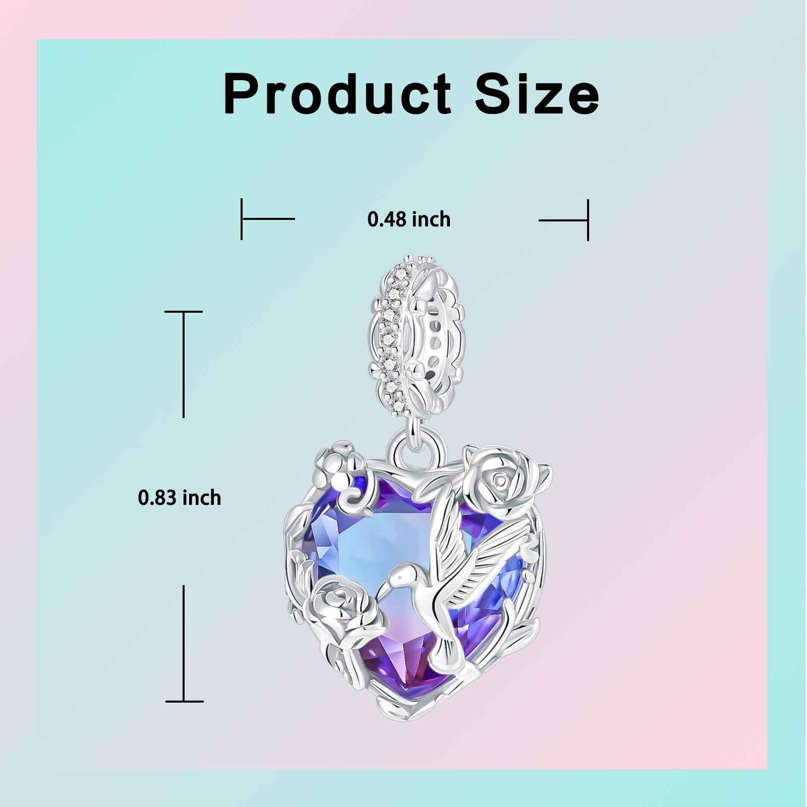 

copper Chinese Phoenix Amulet Hummingbird Pendant Charm Compatible With Authentic Charm Bead Charms Bracelets Women Do It Yourself Jewellery Gift