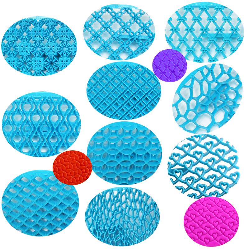 Folk Art Flower & Bark Embossing Mold for Cake & Cookie Fondant