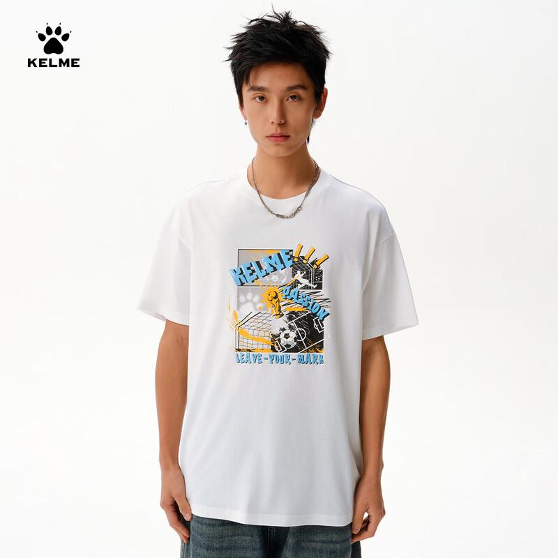 

Мужская повседневная футболка KELME 2026 с принтом, с коротким рукавом, летняя XL