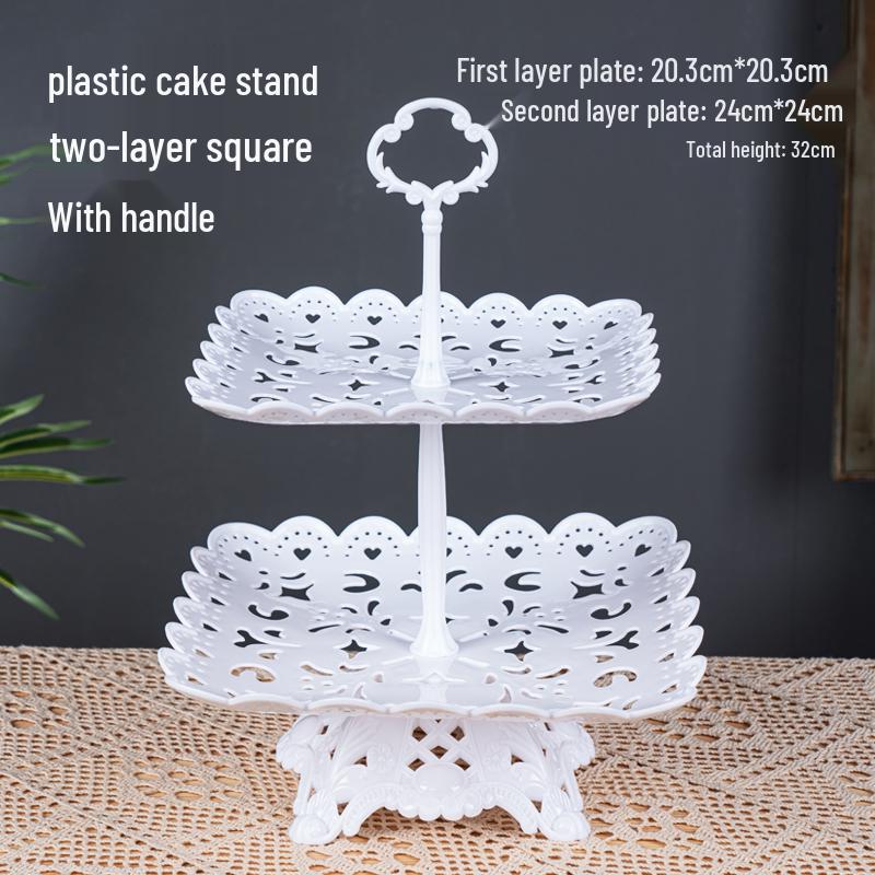 Disposable Dessert Display Stand for Children's Birthday - Cake & Plates Party Decoration