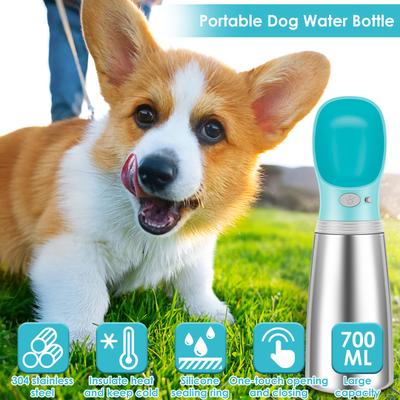 Bouteilles d'eau pour chien Portables Distributeur d'eau pour animaux de compagnie Chiens Chats Récipient de boisson étanche Grande capacité Fournitures d'eau pour animaux de compagnie