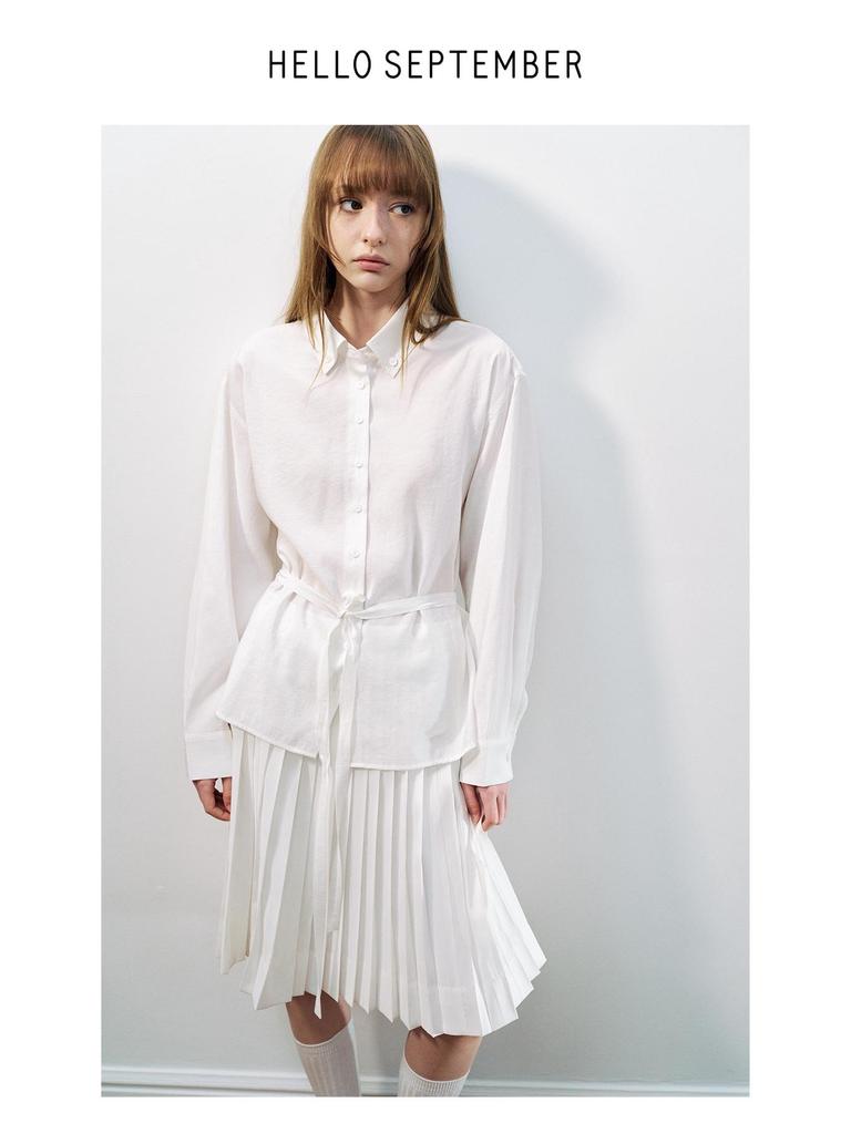 Spring New Modal Pleated Relaxed Midi Skirt - Cloud-Like Comfort