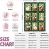 1pc Easter Cartoon Rabbit Printed Flannel Blanket With Various Sizes, Soft And Comfortable Nap Cover, Machine Washable
