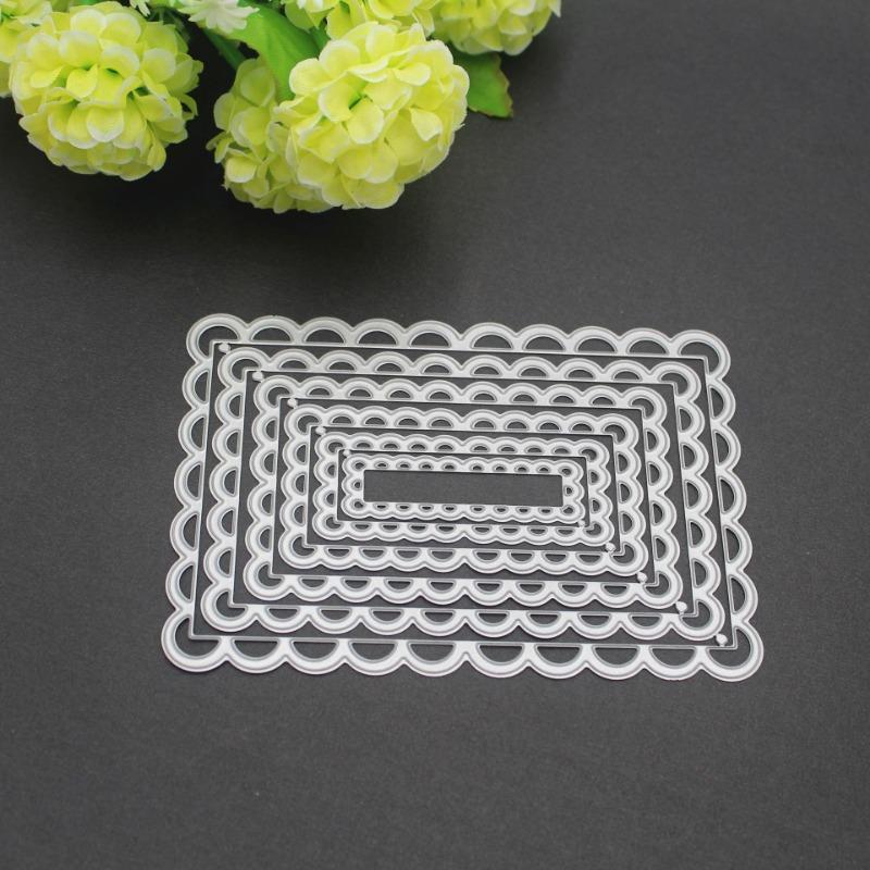 

DIY Die Scrapbook Металлический штамп для травления Многослойная кружевная поздравительная открытка Углеродистая сталь Тиснение Die
