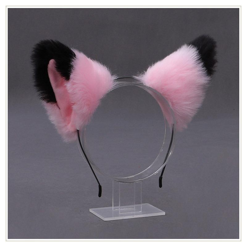 A Handmade Cute Olita Plush Fox Ear Headdress Beast Ear Accessory Cat Ear Headband