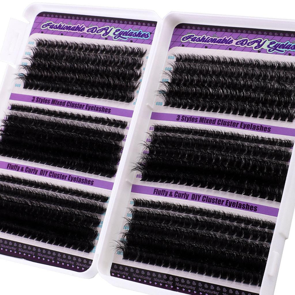 Diy Segmented Single Cluster Of Hair 10-18Mm Thick Eyelash Book Large Capacity Eyelashes