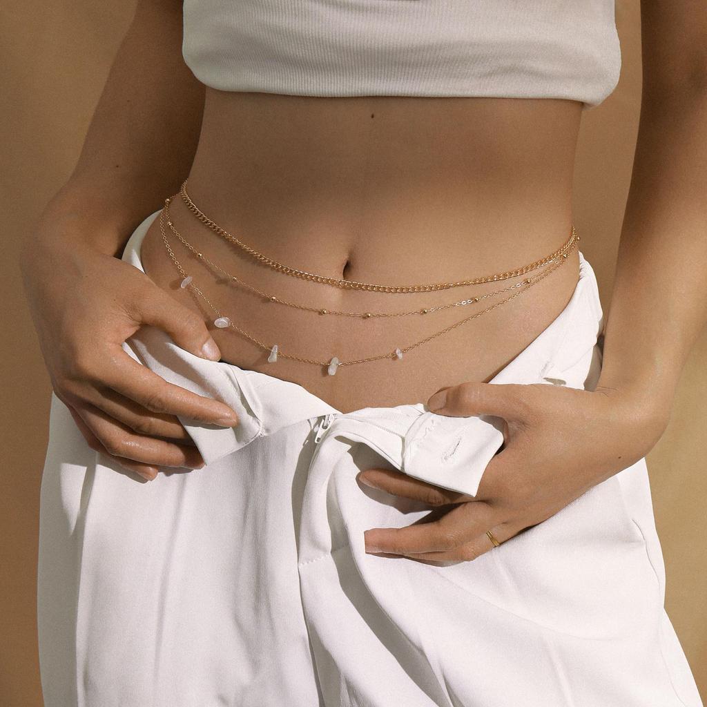 Butterfly Rhinestone Tassel Multi-Layer Body Chain