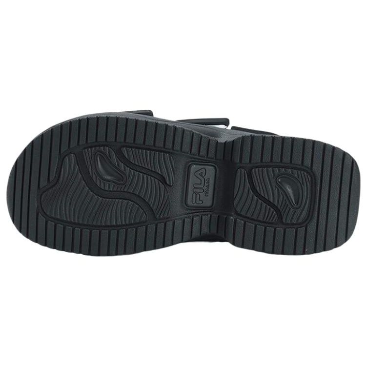 Fila Puff Non-Slip Wear-Resistant Sports Sandals Women Sandals Black White F12W321401FWA