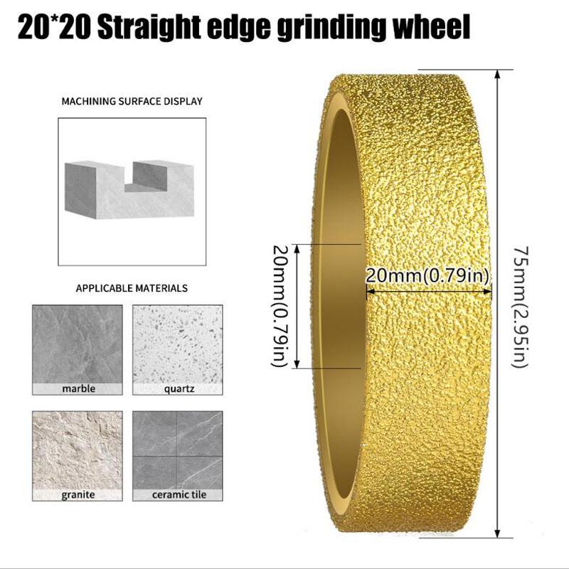 

Алмазный диск с вакуумной пайкой, французская кромка, диаметр отверстия 20 мм, алмазный полировальный диск для плитки, кварца, мрамора, гранита K