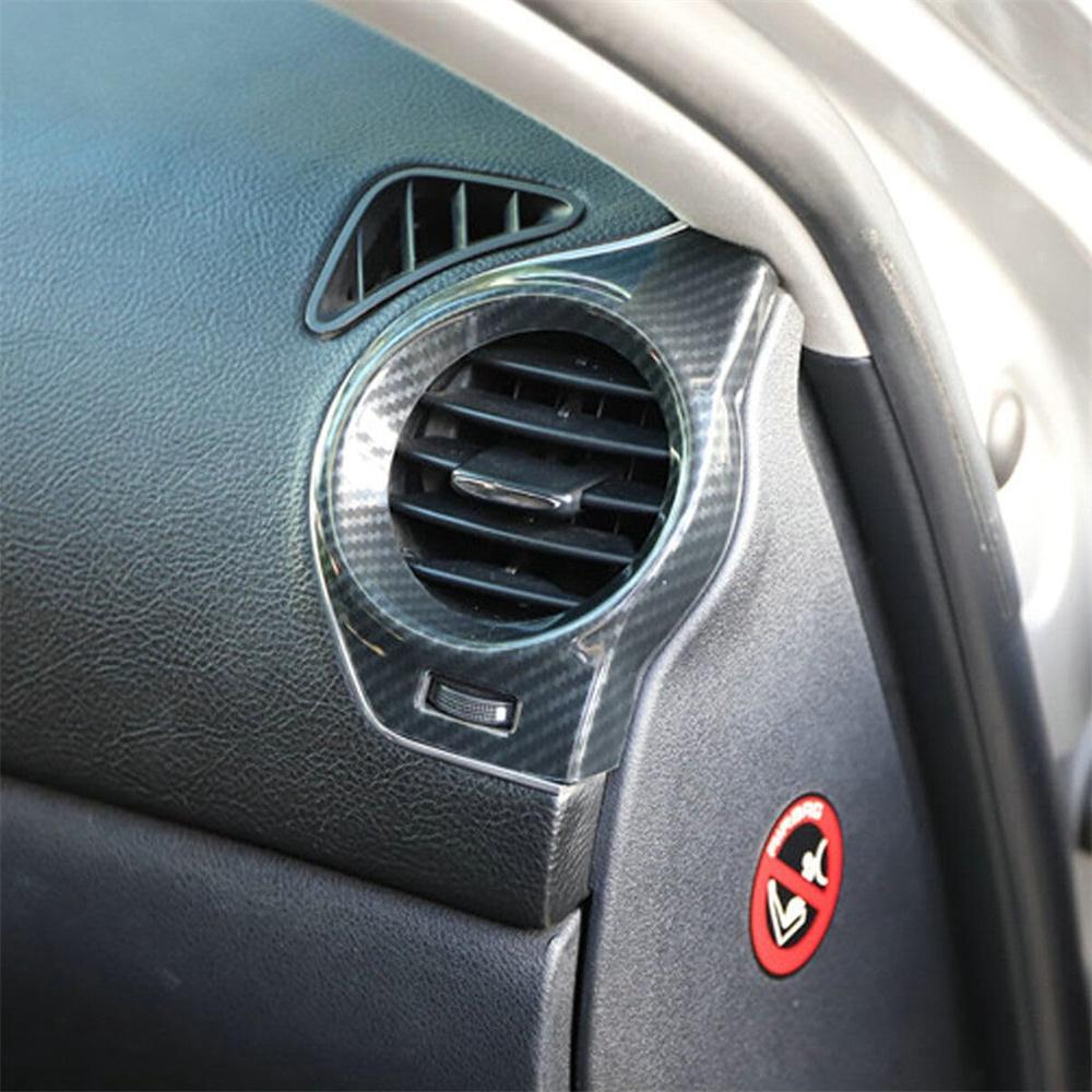 2Pcs Carbon Fiber Look Side Air Vent Outlet Trim Cover For 06-12 Lexus IS250 350