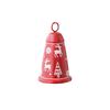 Wrought Iron Open Christmas Bell Hand Crank Can Ring Large Bell Christmas Tree Decoration Pendant