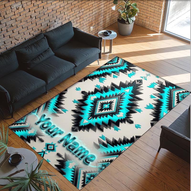 Other Similar Designs Theme Crystal Velvet Rug Personalized Custom Name Text Soft Floor Mat Home Decor