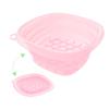 Multifunctional Foldable Face Ice Bath Bowl Silicone Built-in Ice Tray Portable Ice Basin Skincare Washbasin for Women Girls