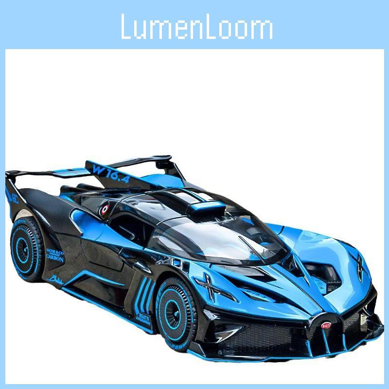 Car Bolide Bugatti Model Alloy Toy With Sound And Lights For Enthusiasts Car