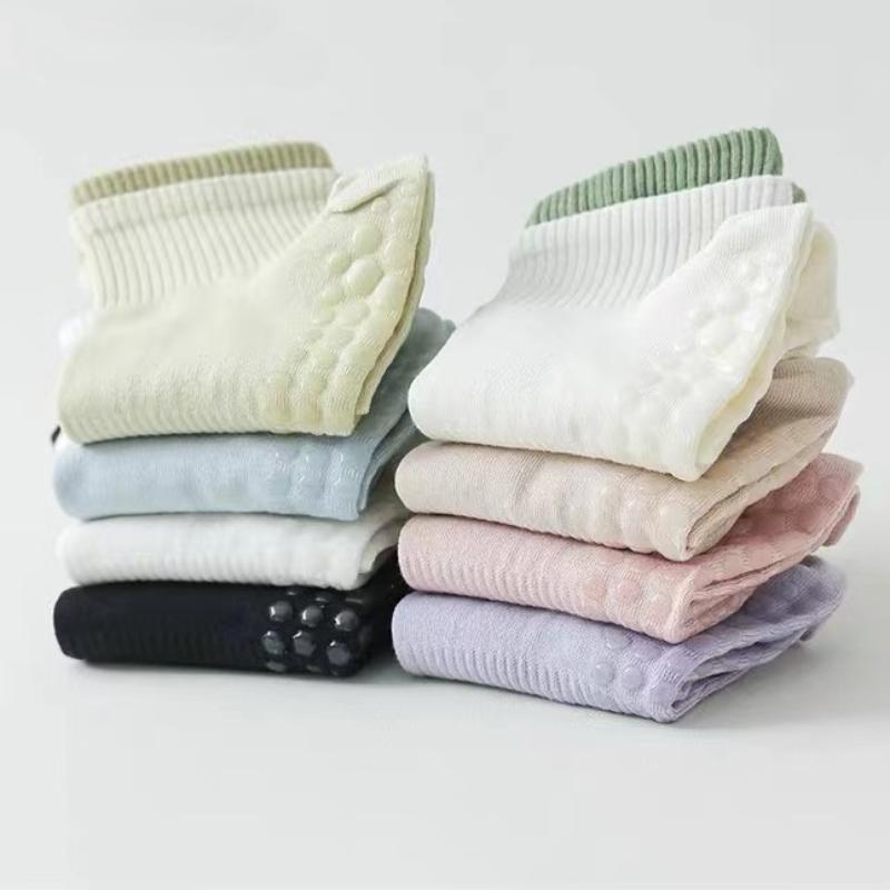 Double Cuff Women's Mid-tube Socks Short Socks Cotton Socks Breathable Sports Socks