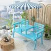Solid Wood Outdoor Folding Bench Chair for Garden, Courtyard, or Balcony
