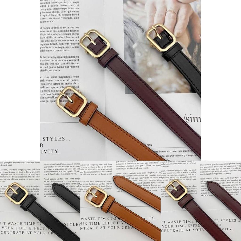 Stylish Women's Slim Waist Belt With Alloy Buckle Perfect For Jeans And Casual Outfits