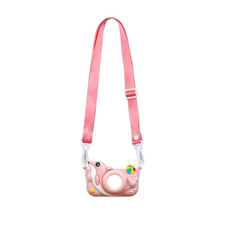 Funda Protectora para Cámara Carcasa Niño Lindo Dibujo Animado Cámara Juguete Portátil Mini Dibujo Animado Cubierta para Cámara Funda Protectora para Cámara Ajuste Para Cámaras