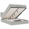 VidaXL Cadre de lit ottoman et matelas gris clair 140x190 velours, cadre de lit, cadre de lit rembourré, cadre de lit 3311699