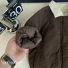 Kids Padded Jacket with Cartoon Dog Design Baseball Collar