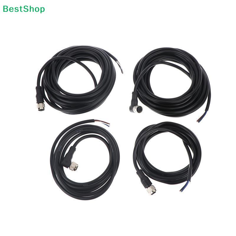 2/5Meters Aviation Plug Lead 4-pin Air Plug Cable With Straight Or Bend Female Head Used For M12 M18 Inductive Proximity Sensor
