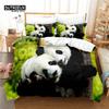 3pcs Duvet Cover Set, Panda 3D Bedding Set, Soft Comfortable Breathable Duvet Cover, For Bedroom Guest Room Decor