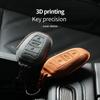 For Peugeot 2008 308 408 508 2008 3008 4008 5008 Car Key Case Full Cover Fob Alcantara keychain 3 Buttons Keybag Protecor Shell