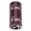 2pcs 63V 6800uF Electrolytic Capacitor 25 × 50mm 105℃