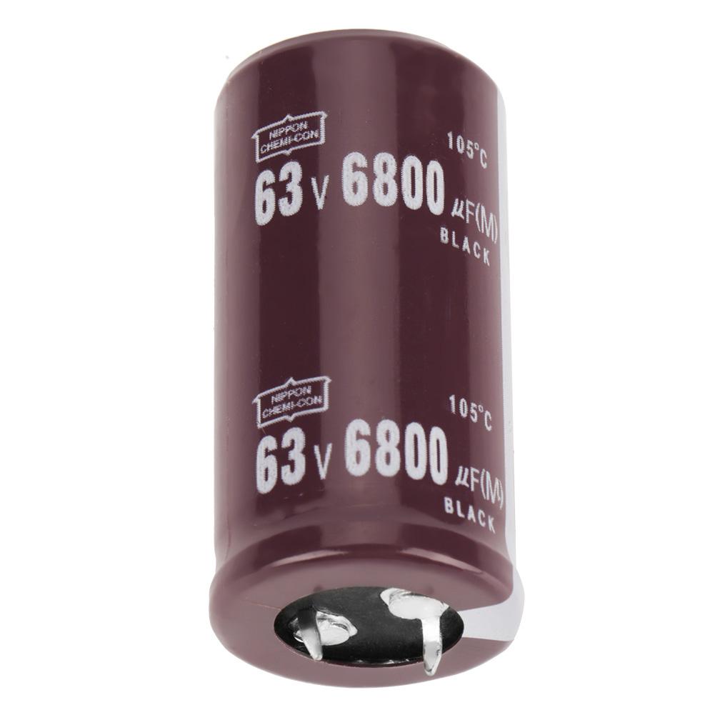 2pcs 63V 6800uF Electrolytic Capacitor 25 × 50mm 105℃