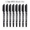 6/8Pcs/Set 30mm Long Head Markers Pen Bathroom Woodworking Decoration Deep Hole Marker Blue/Red/Black/White Oily Marker Pens