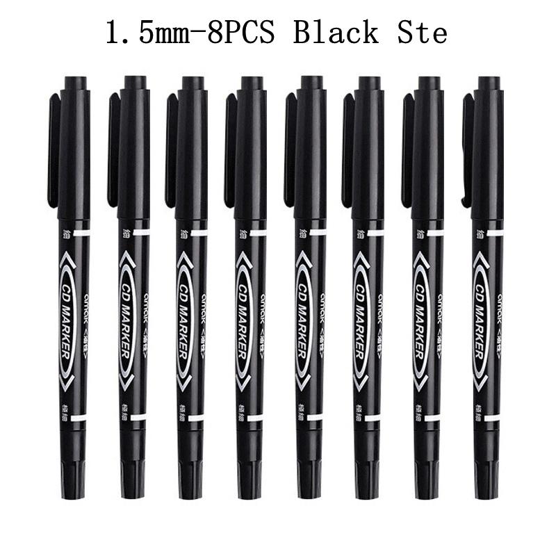 6/8Pcs/Set 30mm Long Head Markers Pen Bathroom Woodworking Decoration Deep Hole Marker Blue/Red/Black/White Oily Marker Pens