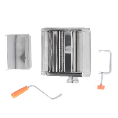 Nudelmaschine Edelstahl 2 Klingen Manuell Handkurbel Pasta Nudel-Pressmaschine für Lasagne Pasta Spaghetti
