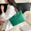 Summer New Solid Color Fashion Version Women's Shoulder Bag Casual Underarm Tote Bag Simple Portable Women's Bag