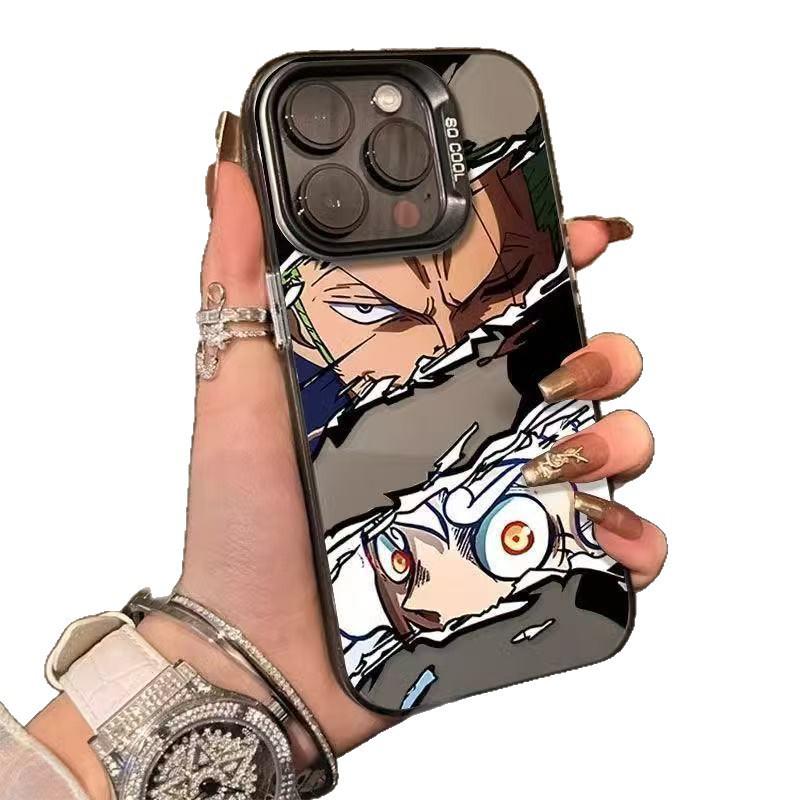 iPhone 14-17 Pro Max Luffy Zoro Energetic Phone Case - Japanese & Korean Design