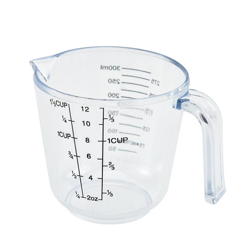 Clear Plastic Kitchen Measuring Cup Set - Thickened Scale Cups & Cylinders for Baking