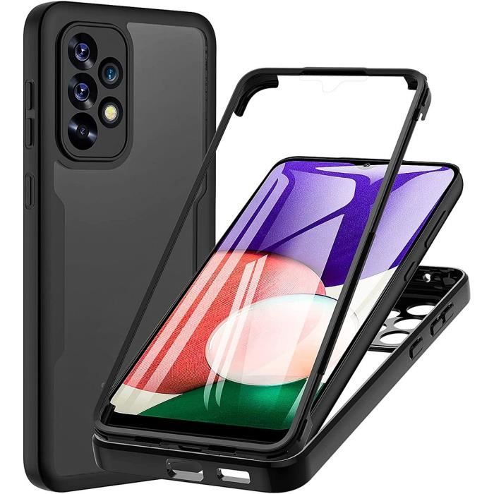 Coque - Samsung - A53 5G - Noir - Protection 360° - Anti-Rayure - Bordure Renforcée
