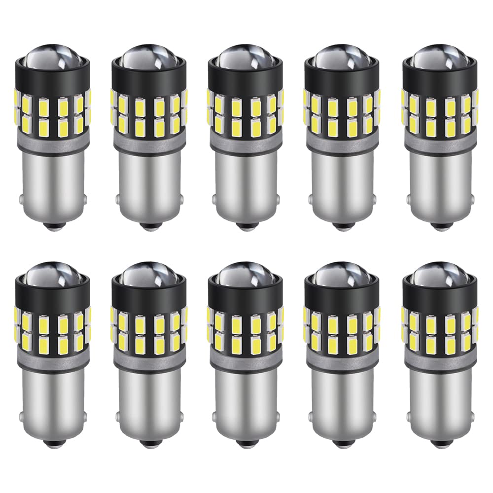 

Светодиодная лампа BA9s для номерного знака и салона 3014 Высокая яркость Упаковка из 30 светодиодов, Ультра-рассеянный свет, 12В/24В, Неполярная, G14, 6500K, Позиционный, Номерной знак,