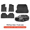 YZ For Hyundai Casper Elantra Ioniq 6 Kona Nexo Palisade Sonata Venue Car Trunk Mat Luggage Mat  TPE LHD Set Floor Liner Mat