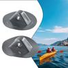 2 Pcs Inflatable Boat Safety Rope Buckle PVC Awning Buckle Anchor Rope Buckle 2X Black Grommets Durable Camping Accessories