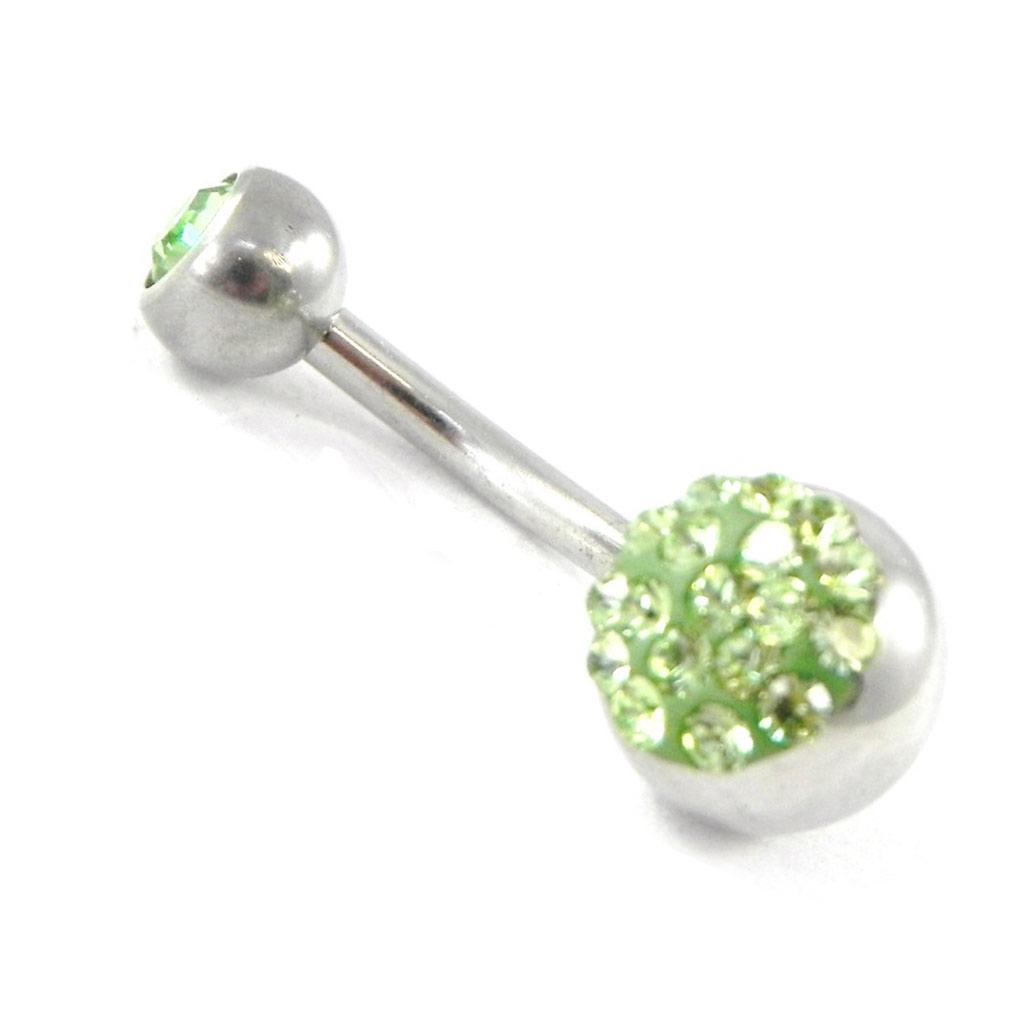 Les Trésors De Lily [H9194] - Body Piercing 'Goddess' Green
