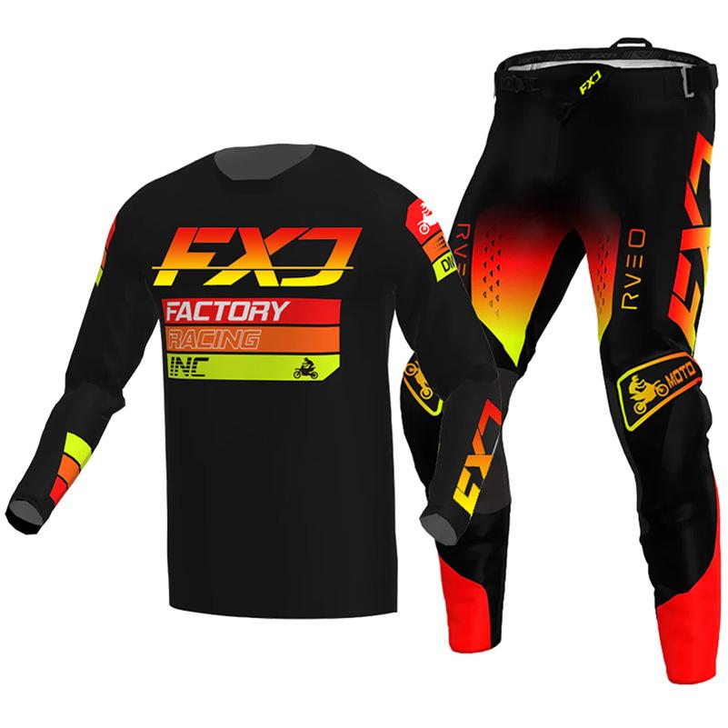 Zestaw motocrossowy dla dzieci 4 5 6 7 8 9 10 11 12 13 lat Młodzież Dziecko Motocykl Chłopiec Dziewczynka Jersey Spodnie Zestawy kombinezon wyścigowy Off-road Enduro MX MTB