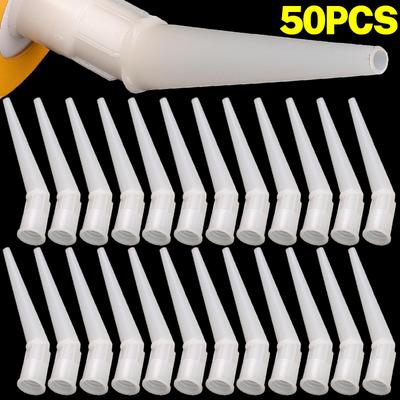 Angled Bend Caulk Nozzle Replacement Glass Glue Tip Sealant Nozzle for Bathroom Kitchen Window Joint Sealing Construction Tool