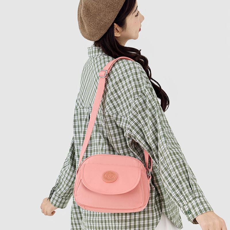 Waterproof Nylon Phone Bag Women's Multi-compartment Shoulder Bag Crossbody Bag