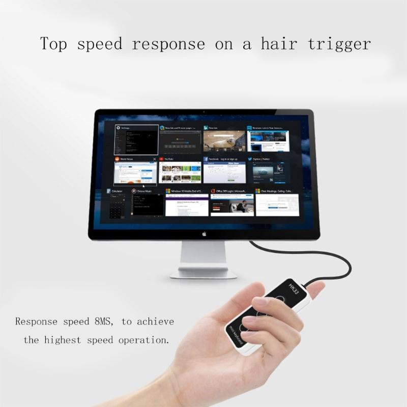 3 Keys Portable Keypad Keypad USB Macro Programming Key USB Connection Keyboard for Game Support Multiple Platform