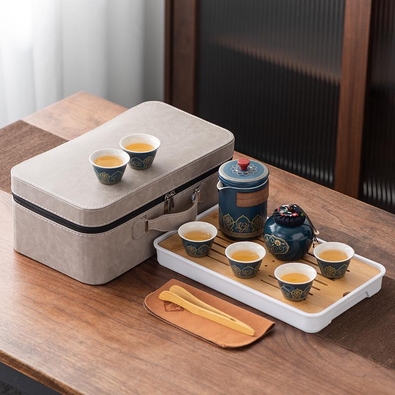 Travel Tea Set, Portable Bag, Express Cup, Outdoor Storage, Portable Tea Cup, Business Souvenir