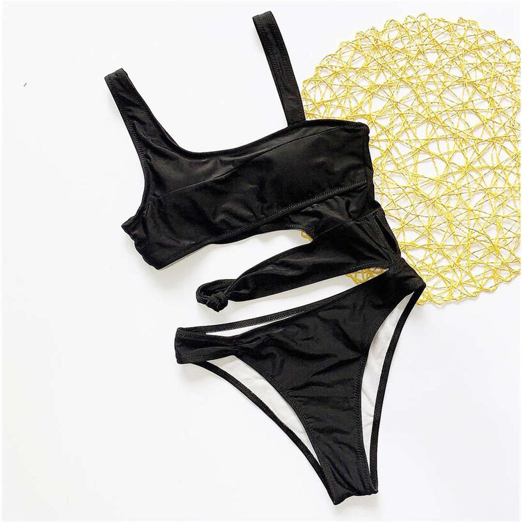 11 Colors Sexy Asymmetrical Tie Dye Women Swimwear Irregular One Piece Swimsuit Female Bather Bathing Suit Swim Lady