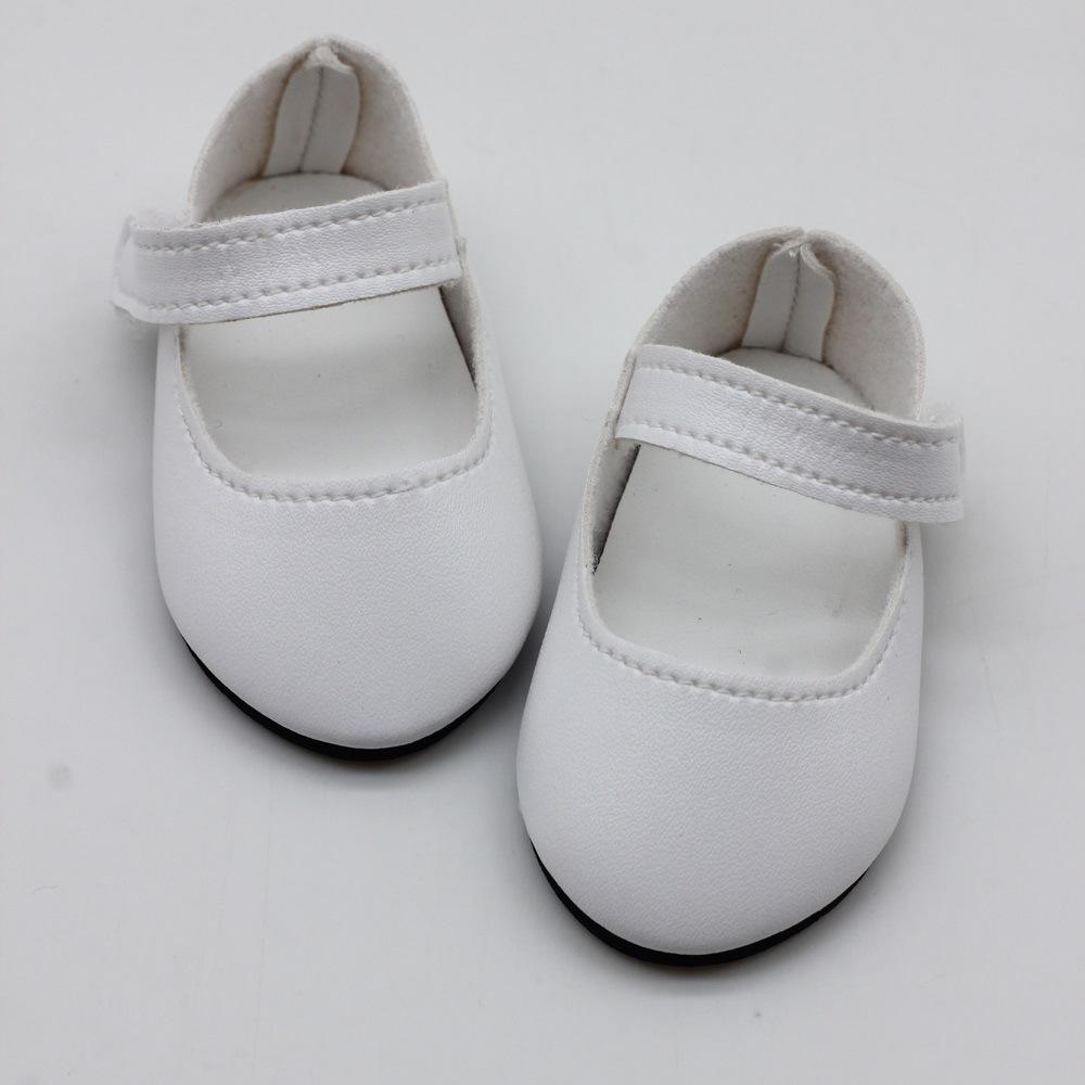 

Кожаные туфли на высоком каблуке и сандалии для кукол 18 дюймов для девочек белый